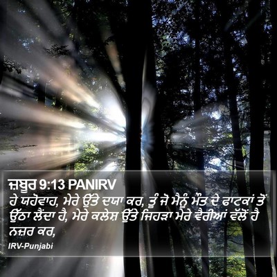 ਜ਼ਬੂਰ 9:13 PANIRV Bible Verse Image