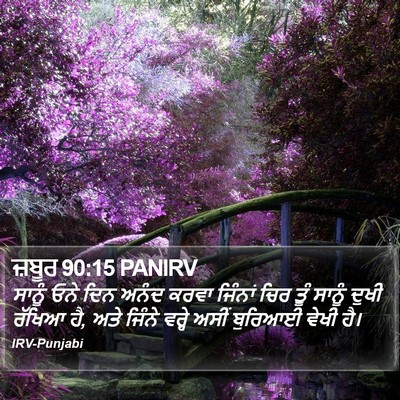 ਜ਼ਬੂਰ 90:15 PANIRV Bible Verse Image