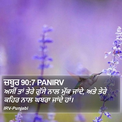 ਜ਼ਬੂਰ 90:7 PANIRV Bible Verse Image