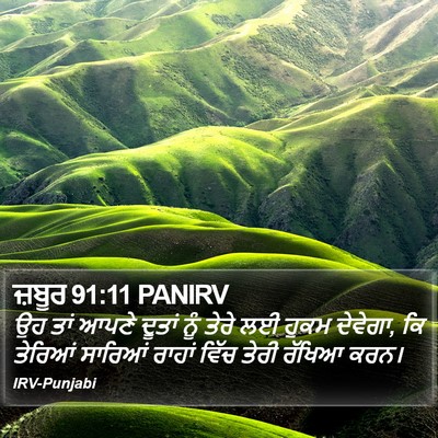 ਜ਼ਬੂਰ 91:11 PANIRV Bible Verse Image