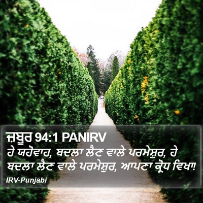 ਜ਼ਬੂਰ 94:1 PANIRV Bible Verse Image