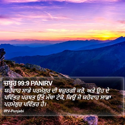 ਜ਼ਬੂਰ 99:9 PANIRV Bible Verse Image