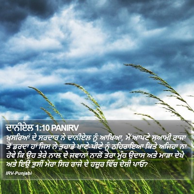 ਦਾਨੀਏਲ 1:10 PANIRV Bible Verse Image