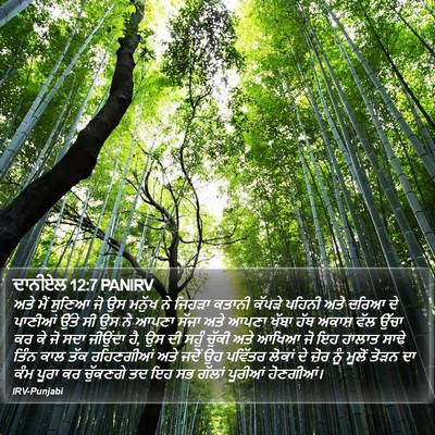 ਦਾਨੀਏਲ 12:7 PANIRV Bible Verse Image