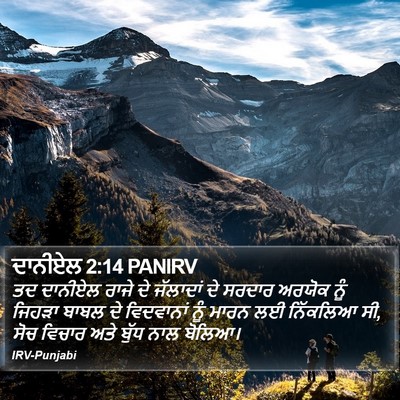 ਦਾਨੀਏਲ 2:14 PANIRV Bible Verse Image