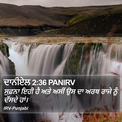 ਦਾਨੀਏਲ 2:36 PANIRV Bible Verse Image