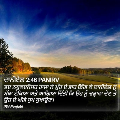 ਦਾਨੀਏਲ 2:46 PANIRV Bible Verse Image