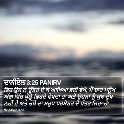 ਦਾਨੀਏਲ 3:25 PANIRV Bible Verse Image
