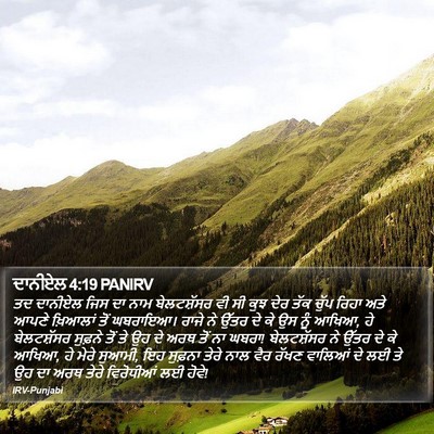 ਦਾਨੀਏਲ 4:19 PANIRV Bible Verse Image
