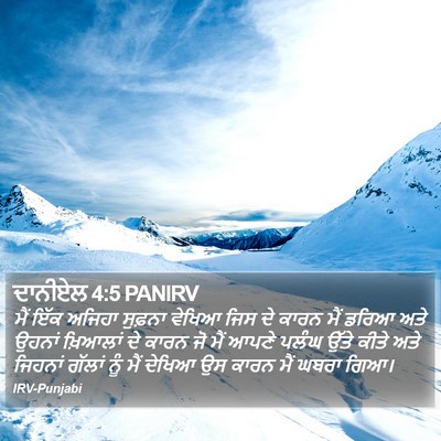 ਦਾਨੀਏਲ 4:5 PANIRV Bible Verse Image