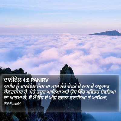 ਦਾਨੀਏਲ 4:8 PANIRV Bible Verse Image