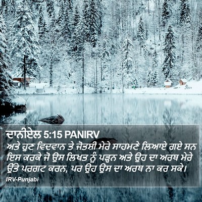 ਦਾਨੀਏਲ 5:15 PANIRV Bible Verse Image