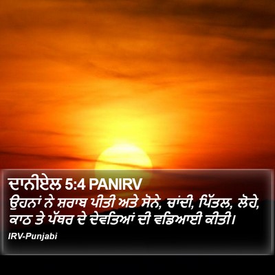 ਦਾਨੀਏਲ 5:4 PANIRV Bible Verse Image