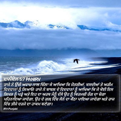 ਦਾਨੀਏਲ 5:7 PANIRV Bible Verse Image