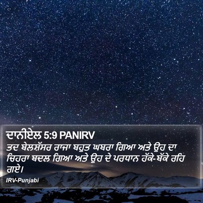 ਦਾਨੀਏਲ 5:9 PANIRV Bible Verse Image
