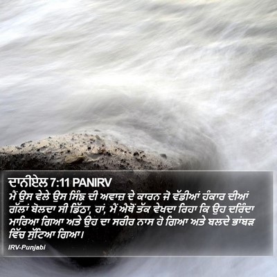 ਦਾਨੀਏਲ 7:11 PANIRV Bible Verse Image