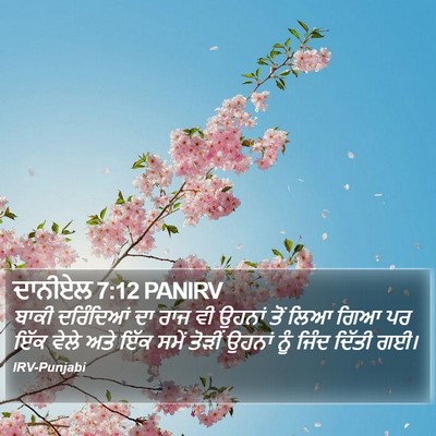 ਦਾਨੀਏਲ 7:12 PANIRV Bible Verse Image