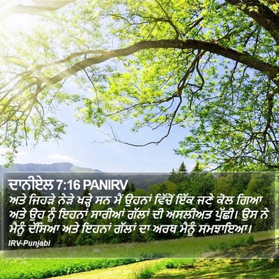 ਦਾਨੀਏਲ 7:16 PANIRV Bible Verse Image