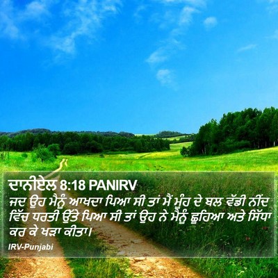 ਦਾਨੀਏਲ 8:18 PANIRV Bible Verse Image