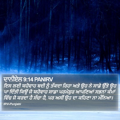 ਦਾਨੀਏਲ 9:14 PANIRV Bible Verse Image