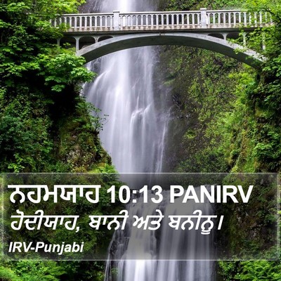 ਨਹਮਯਾਹ 10:13 PANIRV Bible Verse Image