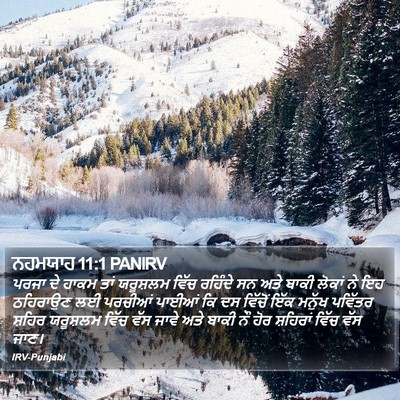 ਨਹਮਯਾਹ 11:1 PANIRV Bible Verse Image