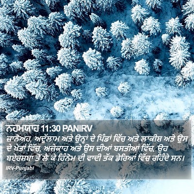 ਨਹਮਯਾਹ 11:30 PANIRV Bible Verse Image