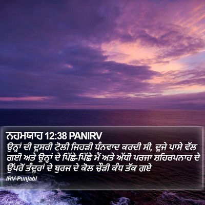 ਨਹਮਯਾਹ 12:38 PANIRV Bible Verse Image