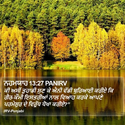 ਨਹਮਯਾਹ 13:27 PANIRV Bible Verse Image