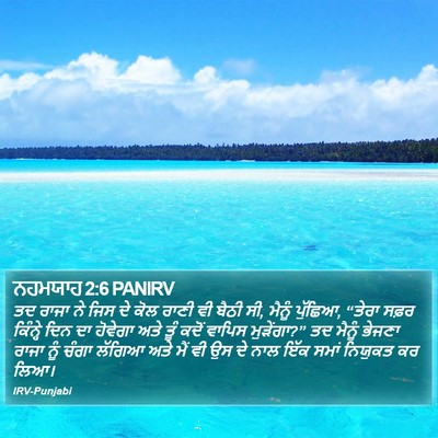 ਨਹਮਯਾਹ 2:6 PANIRV Bible Verse Image