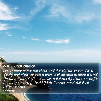 ਨਹਮਯਾਹ 2:8 PANIRV Bible Verse Image