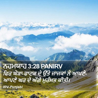 ਨਹਮਯਾਹ 3:28 PANIRV Bible Verse Image