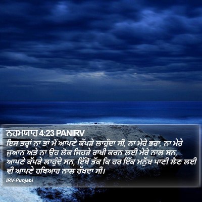 ਨਹਮਯਾਹ 4:23 PANIRV Bible Verse Image