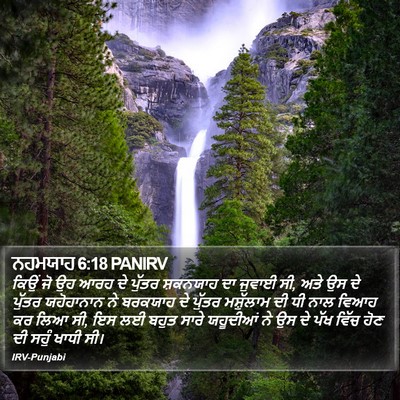 ਨਹਮਯਾਹ 6:18 PANIRV Bible Verse Image