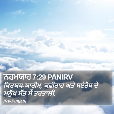 ਨਹਮਯਾਹ 7:29 PANIRV Bible Verse Image