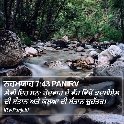 ਨਹਮਯਾਹ 7:43 PANIRV Bible Verse Image