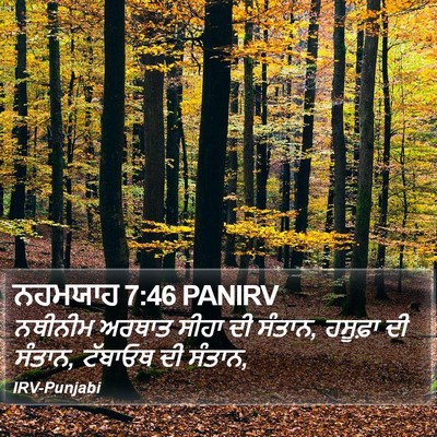 ਨਹਮਯਾਹ 7:46 PANIRV Bible Verse Image