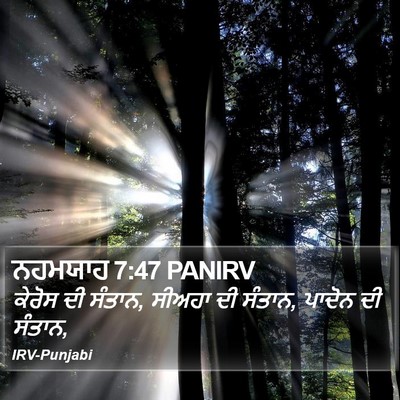 ਨਹਮਯਾਹ 7:47 PANIRV Bible Verse Image