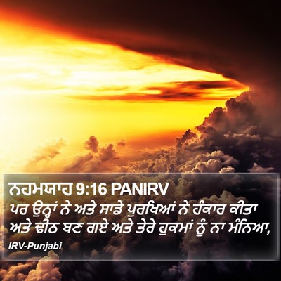 ਨਹਮਯਾਹ 9:16 PANIRV Bible Verse Image