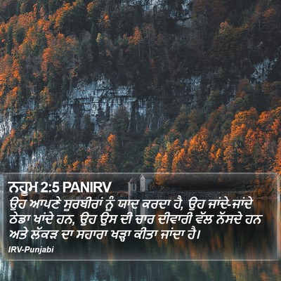 ਨਹੂਮ 2:5 PANIRV Bible Verse Image