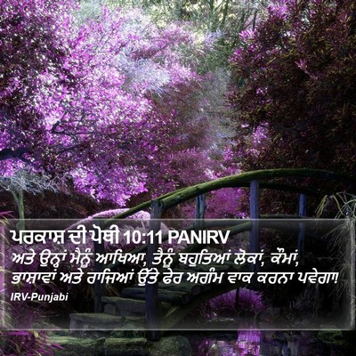 ਪਰਕਾਸ਼ ਦੀ ਪੋਥੀ 10:11 PANIRV Bible Verse Image
