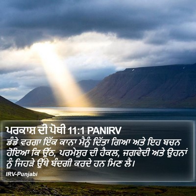 ਪਰਕਾਸ਼ ਦੀ ਪੋਥੀ 11:1 PANIRV Bible Verse Image
