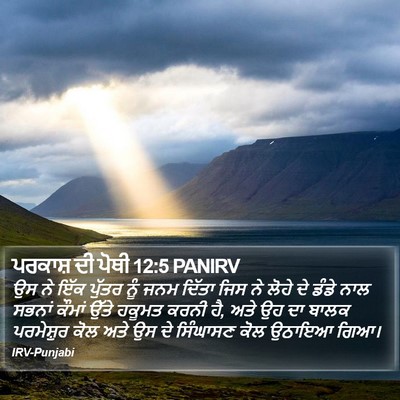 ਪਰਕਾਸ਼ ਦੀ ਪੋਥੀ 12:5 PANIRV Bible Verse Image