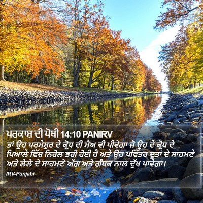 ਪਰਕਾਸ਼ ਦੀ ਪੋਥੀ 14:10 PANIRV Bible Verse Image