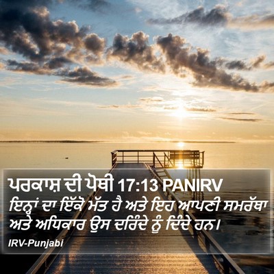 ਪਰਕਾਸ਼ ਦੀ ਪੋਥੀ 17:13 PANIRV Bible Verse Image