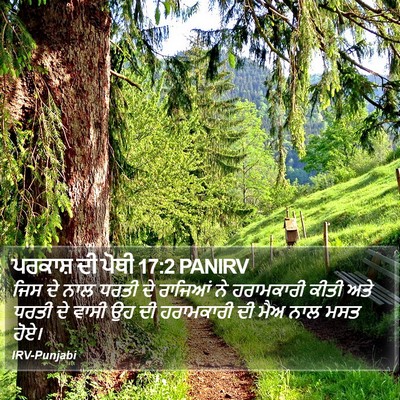 ਪਰਕਾਸ਼ ਦੀ ਪੋਥੀ 17:2 PANIRV Bible Verse Image