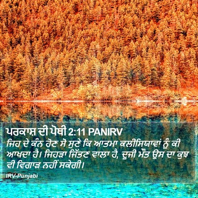 ਪਰਕਾਸ਼ ਦੀ ਪੋਥੀ 2:11 PANIRV Bible Verse Image