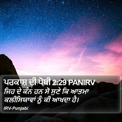ਪਰਕਾਸ਼ ਦੀ ਪੋਥੀ 2:29 PANIRV Bible Verse Image
