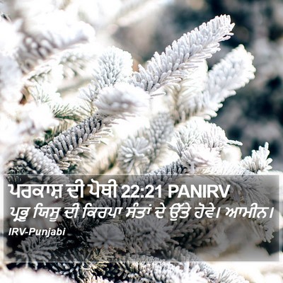 ਪਰਕਾਸ਼ ਦੀ ਪੋਥੀ 22:21 PANIRV Bible Verse Image