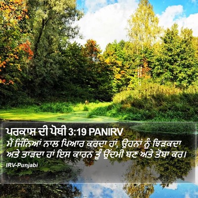 ਪਰਕਾਸ਼ ਦੀ ਪੋਥੀ 3:19 PANIRV Bible Verse Image